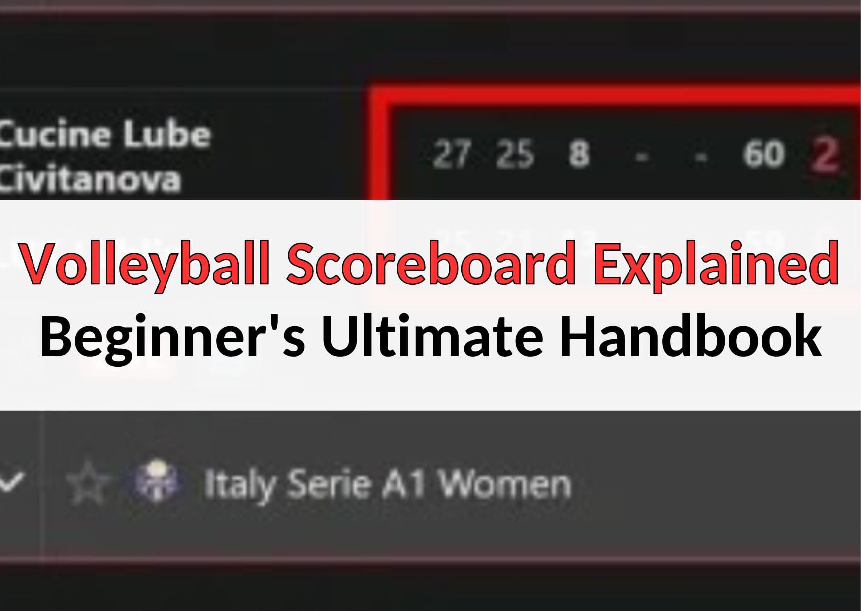 อธิบายคะแนนวอลเลย์บอล